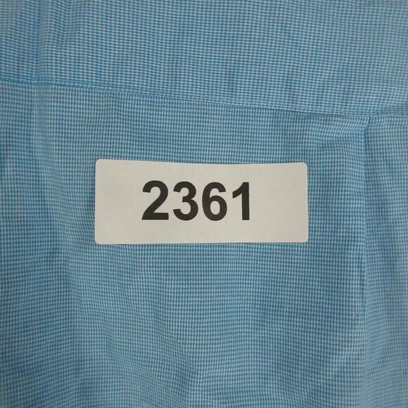 Donald Trump Shirt Mens 16.5x34/35 Blue Houndstooth Signature Collection - Picture 10 of 10